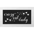 thumbnail image 1 of Matic,Jelena 18x11 White Modern Wood Framed Museum Art Print Titled - Cat Lady Arrows, 1 of 4