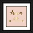 thumbnail image 1 of Matic,Jelena 20x20 Black Ornate Wood Framed with Double Matting Museum Art Print Titled - Dream In Gold, 1 of 4