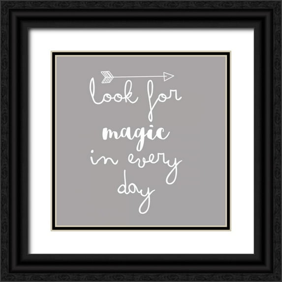 Matic,Jelena 20x20 Black Ornate Wood Framed with Double Matting Museum Art Print Titled - Look For Magic