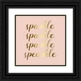 thumbnail image 1 of Matic,Jelena 20x20 Black Ornate Wood Framed with Double Matting Museum Art Print Titled - Sparkle In Gold, 1 of 4