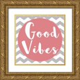 thumbnail image 1 of Matic,Jelena 20x20 Gold Ornate Wood Framed with Double Matting Museum Art Print Titled - Good Vibes, 1 of 4