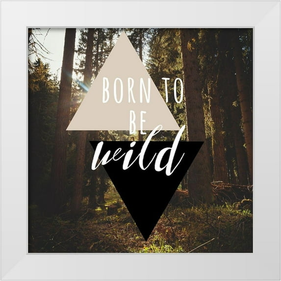 Matic, Jelena 20x20 White Modern Wood Framed Museum Art Print Titled - Born To Be Wild 38