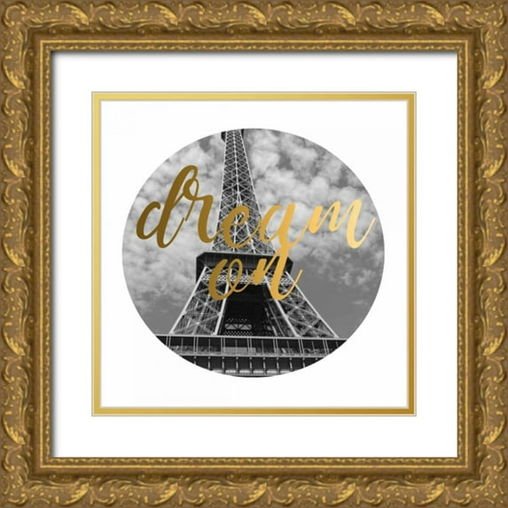 Matic,Jelena 26x26 Gold Ornate Wood Framed with Double Matting Museum Art Print Titled - Dream Gold