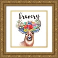 thumbnail image 1 of Matic, Jelena 26x26 Gold Ornate Wood Framed with Double Matting Museum Art Print Titled - Sweet Deer, 1 of 4