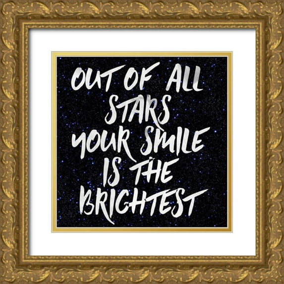 Matic,Jelena 26x26 Gold Ornate Wood Framed with Double Matting Museum Art Print Titled - Your Smile