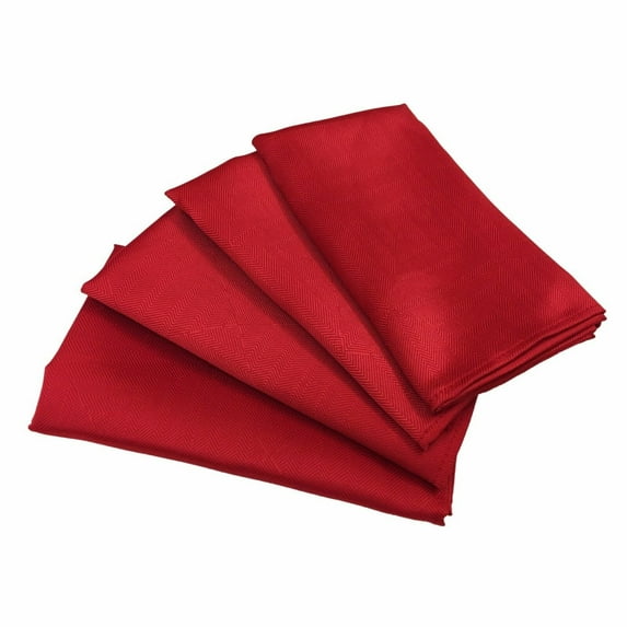 Matilda 4pk Red 17" x 17" Cloth Napkin Set