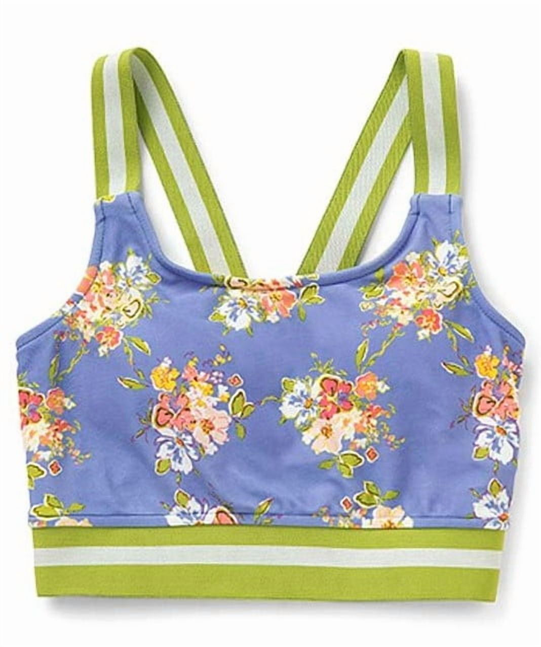 Matilda Jane Clothing Blue Floral Marco Reversible Tankini Top Only Size 8  - Walmart.com