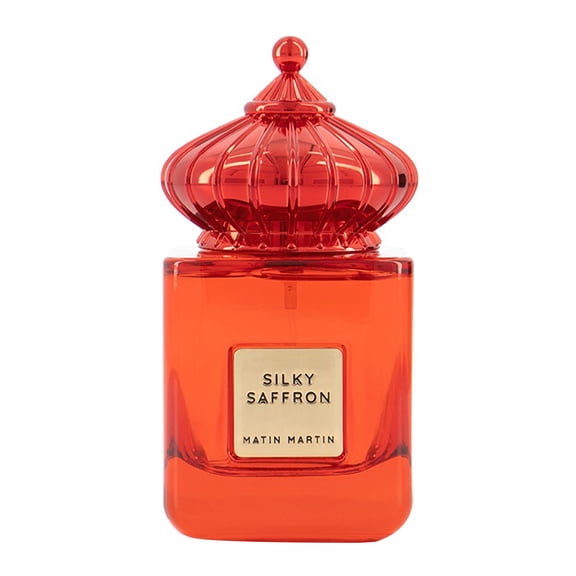 Matin Martin Silky Saffron - Woody Spicy Unisex Travel Perfume with Saffron and Leather Notes - Perfume for Men - Arabian Perfume for Women - 3.4 oz