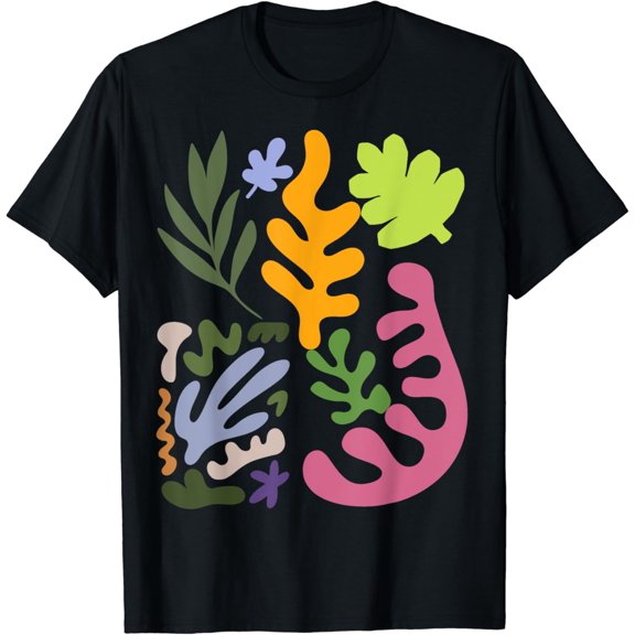 Matisse Aesthetic Artificial Flower Abstract Autumn T-Shirt