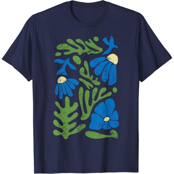 Matisse Aesthetic Artificial Flower Abstract Autumn T-Shirt