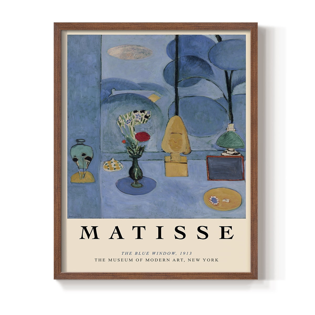 Matisse CC Framed Print in Brown Solid Wood 11 x 14 Framed Print