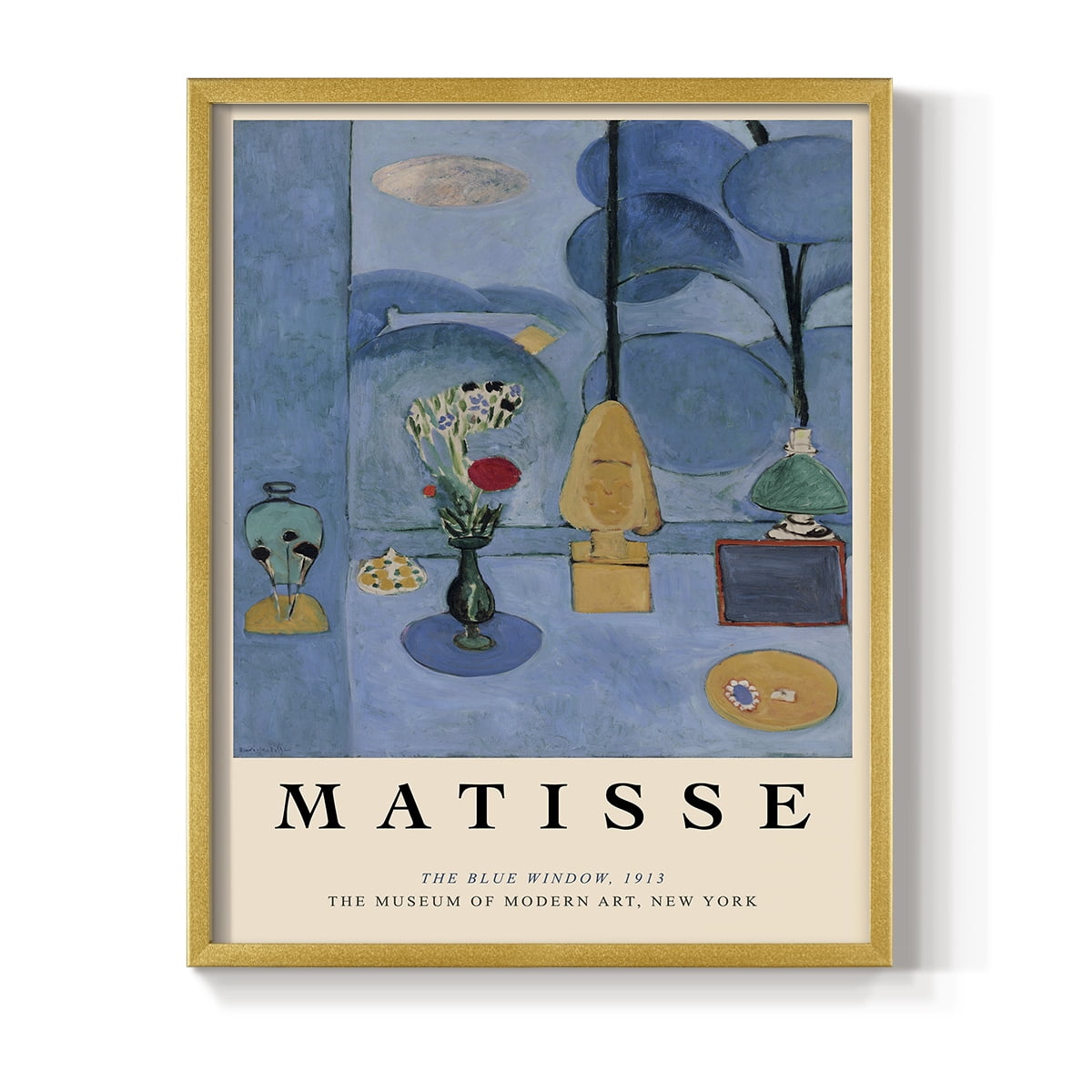 Matisse CC Framed Print in Gold Solid Wood 16 x 20 Framed Print