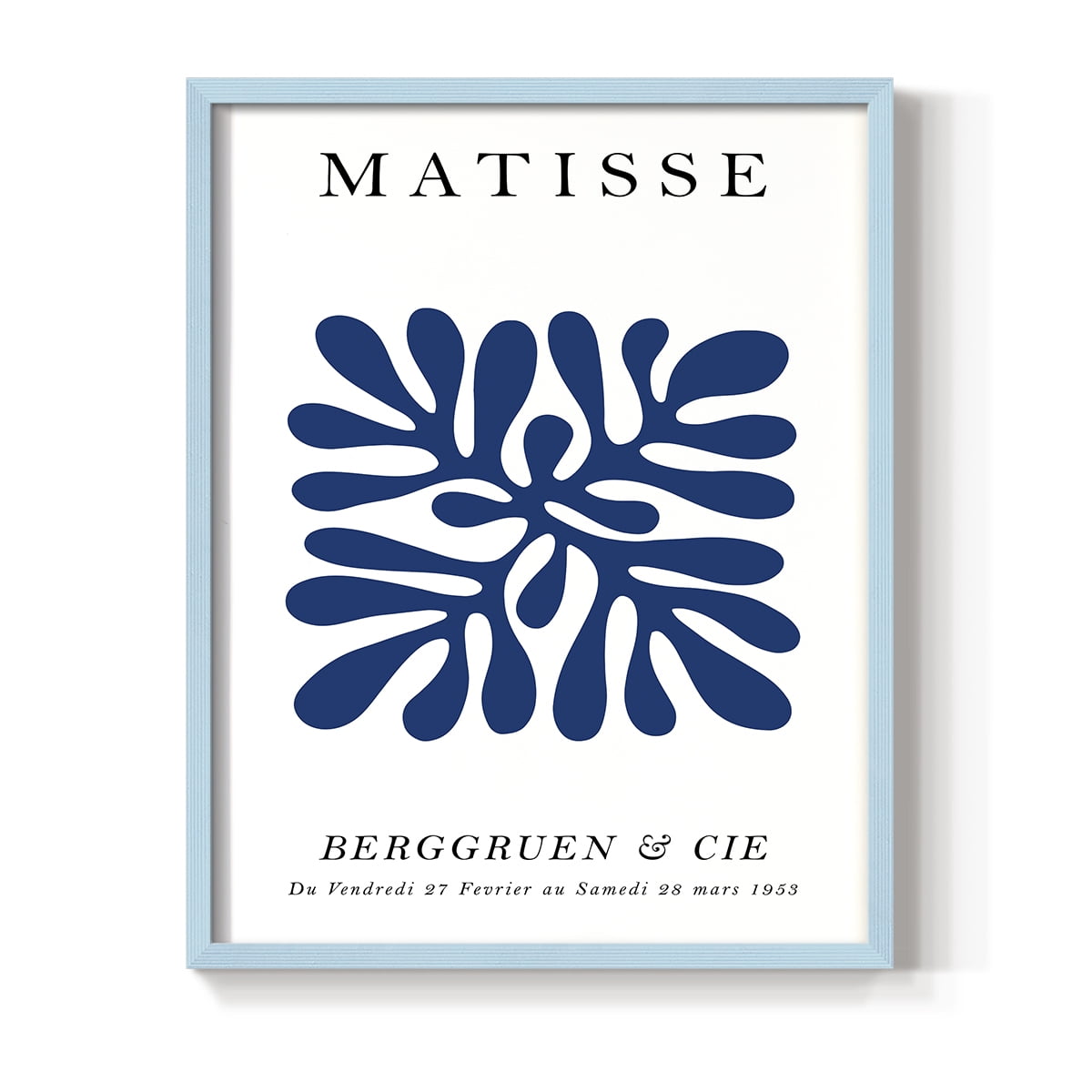 Matisse CCCI in Blue Solid Wood 22 x 28 Framed Print