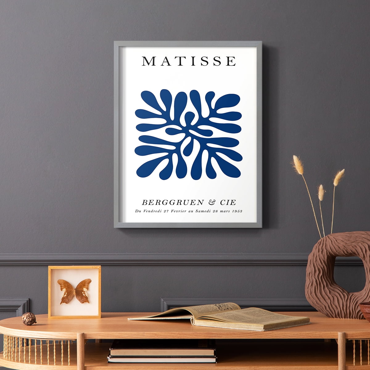 Matisse CCCI in Gray Solid Wood 16 x 20 Framed Print
