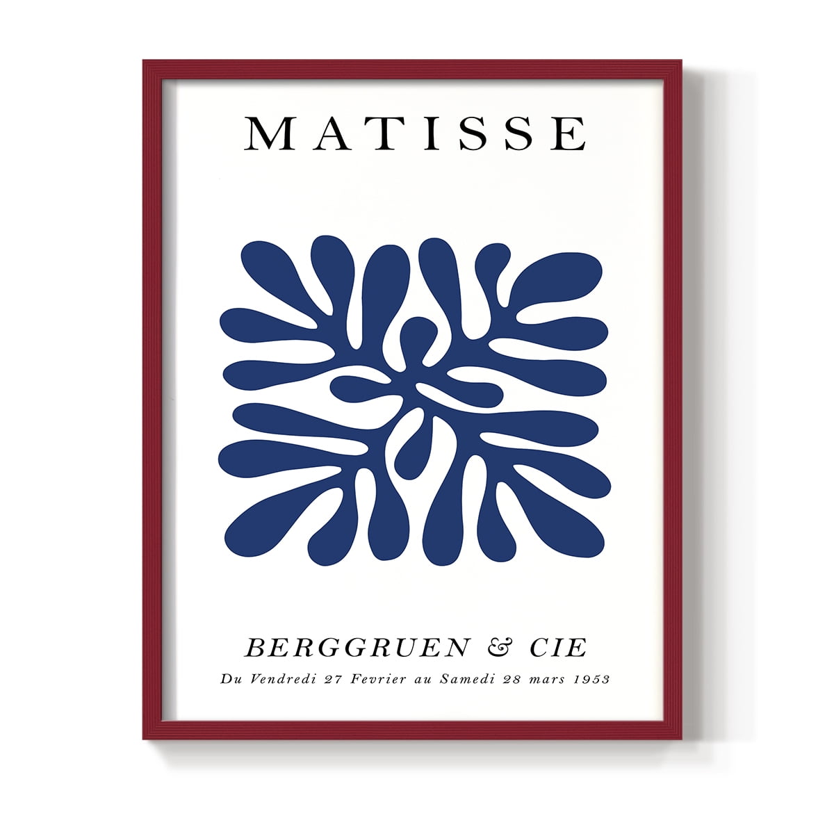 Matisse CCCI in Red Solid Wood 22 x 28 Framed Print