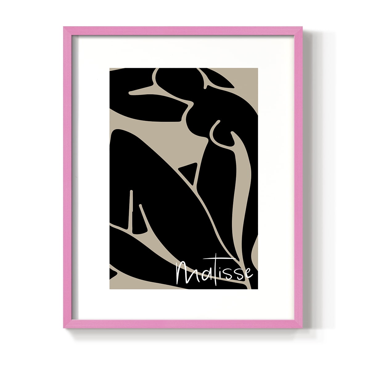 Matisse CCCIII in Pink Solid Wood 16 x 20 Framed Print