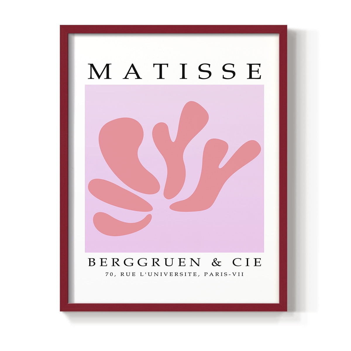 Matisse CCCL in Red Solid Wood 16 x 20 Framed Print