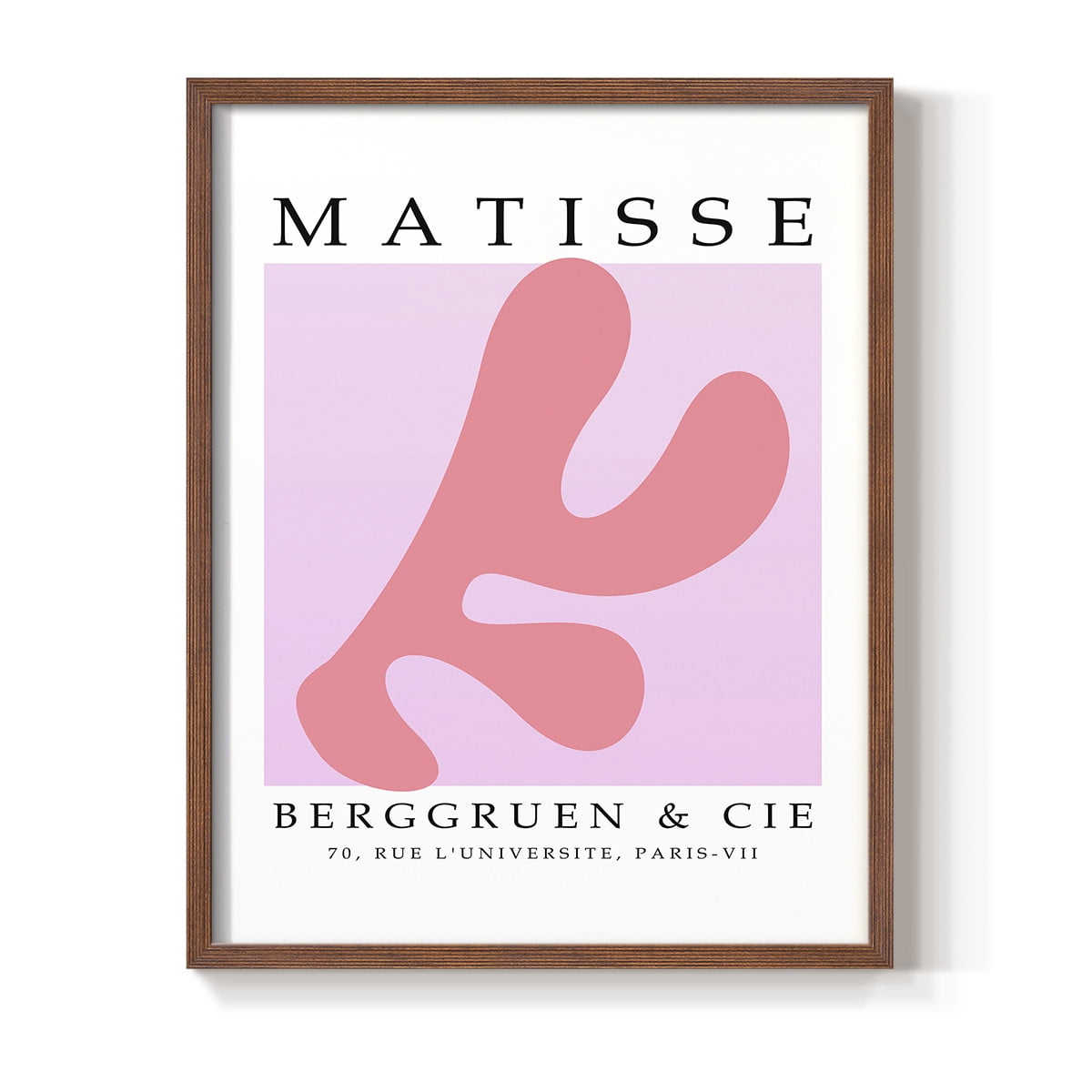 Matisse CCCLIII in Brown Solid Wood 22 x 28 Framed Print