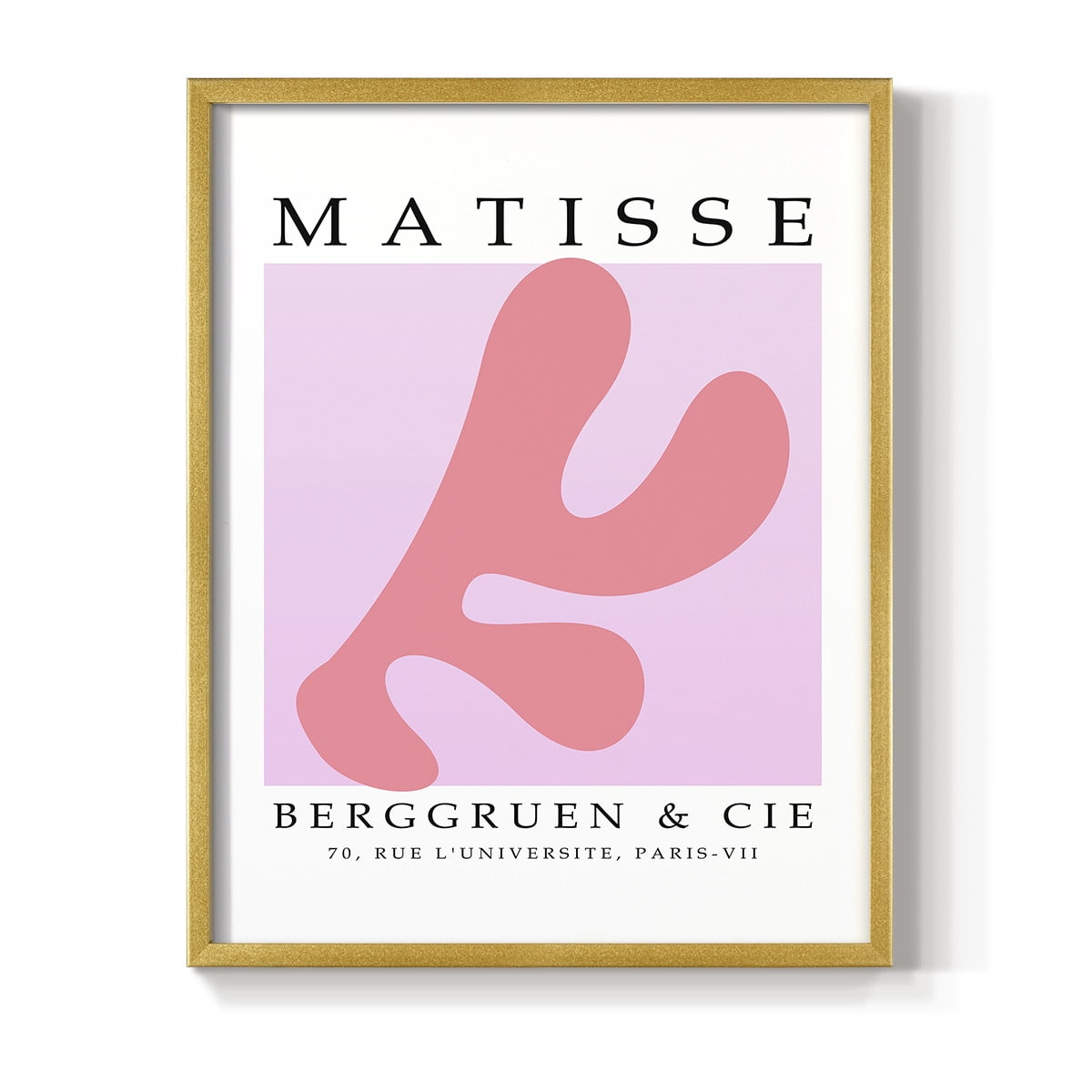 Matisse CCCLIII in Gold Solid Wood 8 x 10 Framed Print