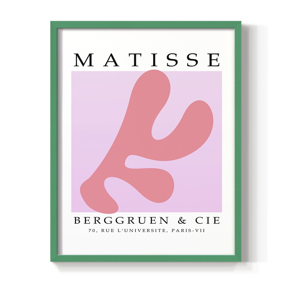 Matisse CCCLIII in Green Solid Wood 8 x 10 Framed Print