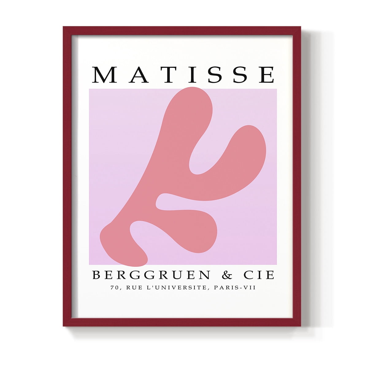 Matisse CCCLIII in Red Solid Wood 16 x 20 Framed Print