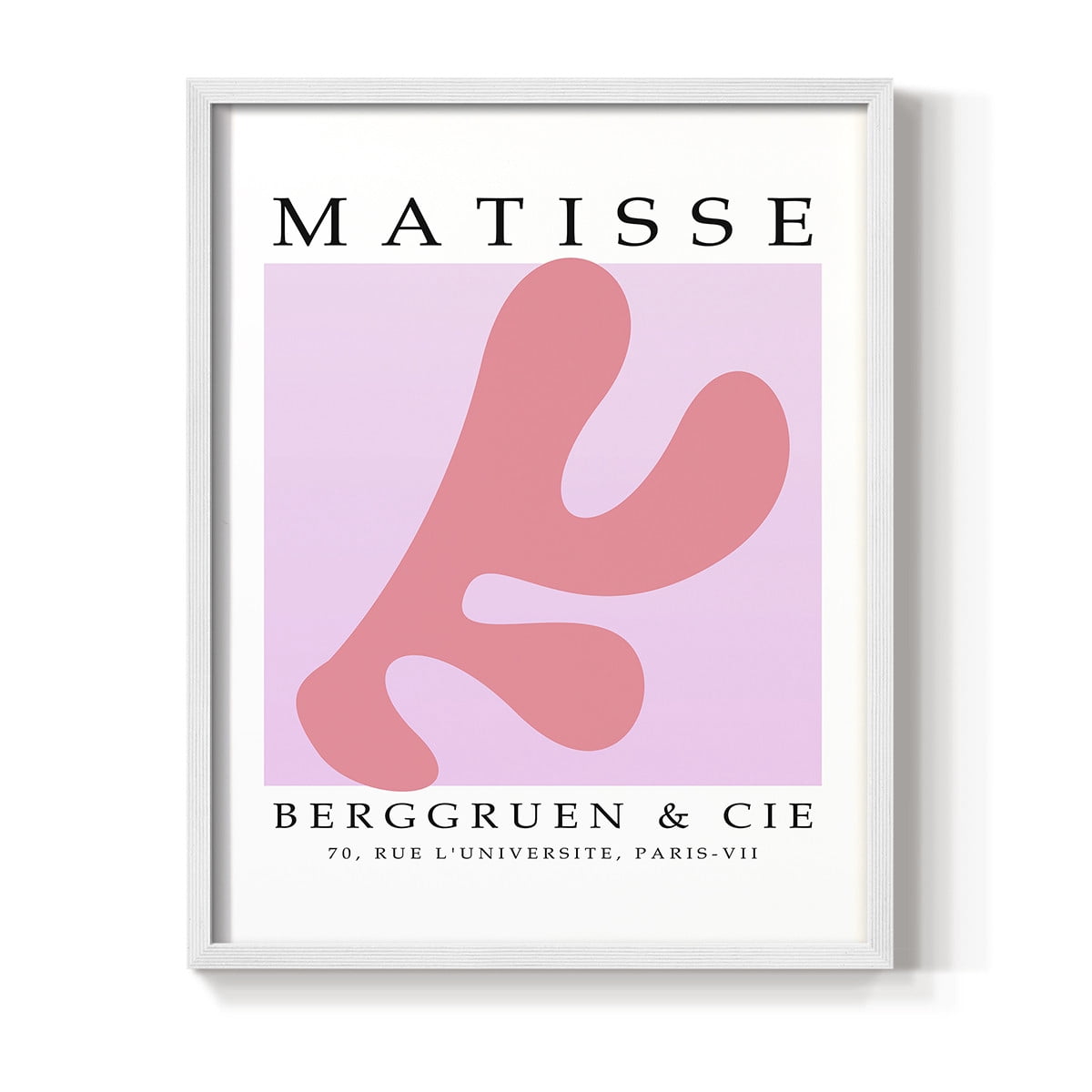 Matisse CCCLIII in White Solid Wood 11 x 14 Framed Print