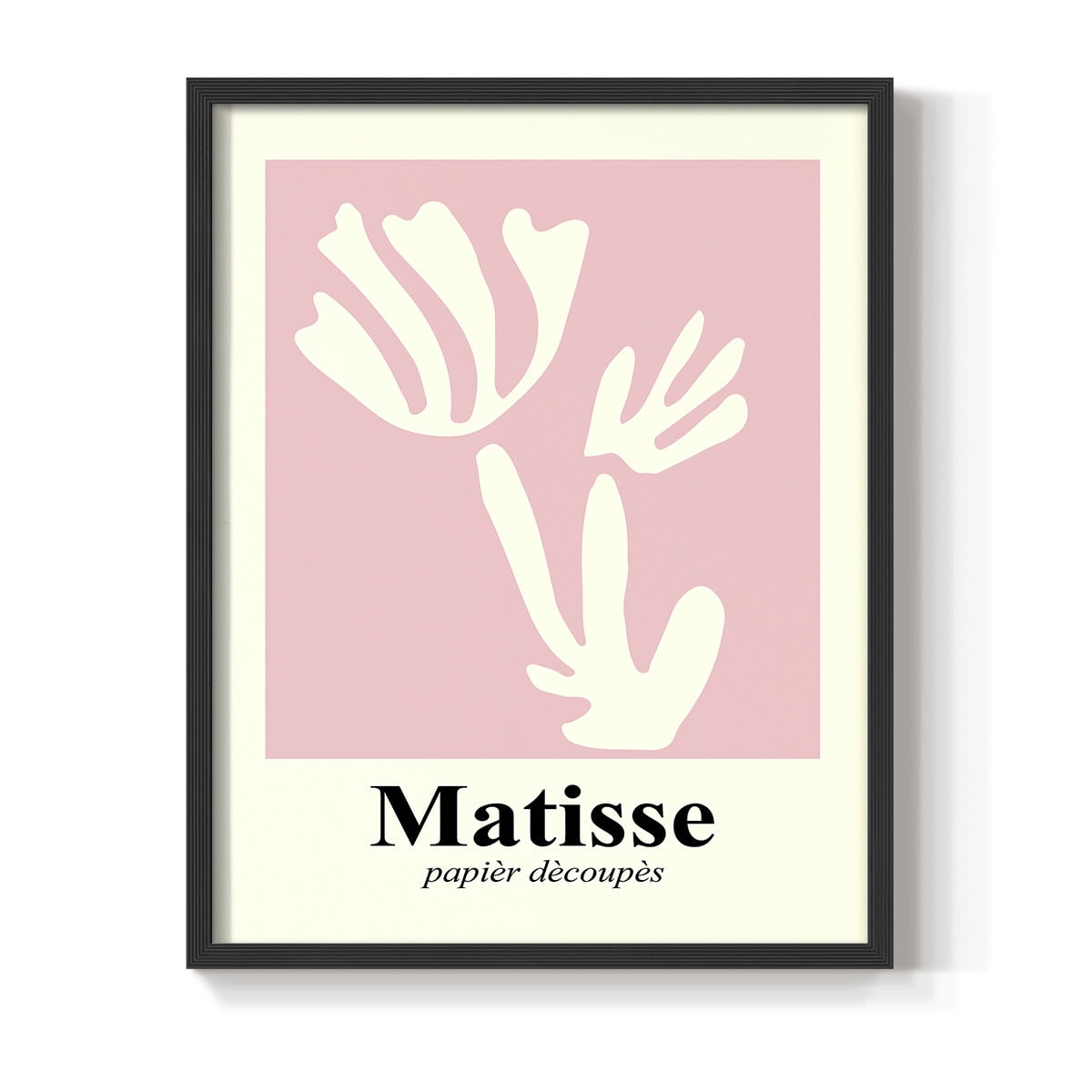 Matisse CCCLIV in Black Solid Wood 16 x 20 Framed Print