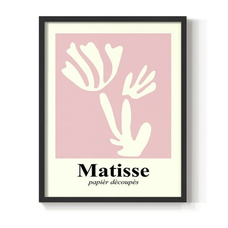 Matisse CCCLIV in Black Solid Wood 8 x 10 Framed Print