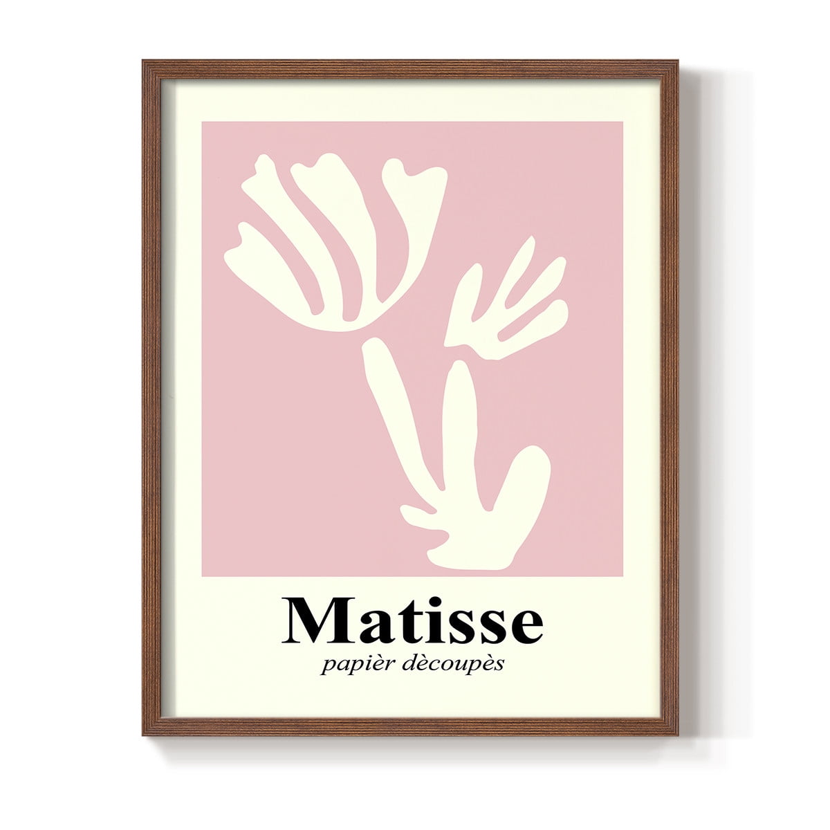 Matisse CCCLIV in Brown Solid Wood 22 x 28 Framed Print