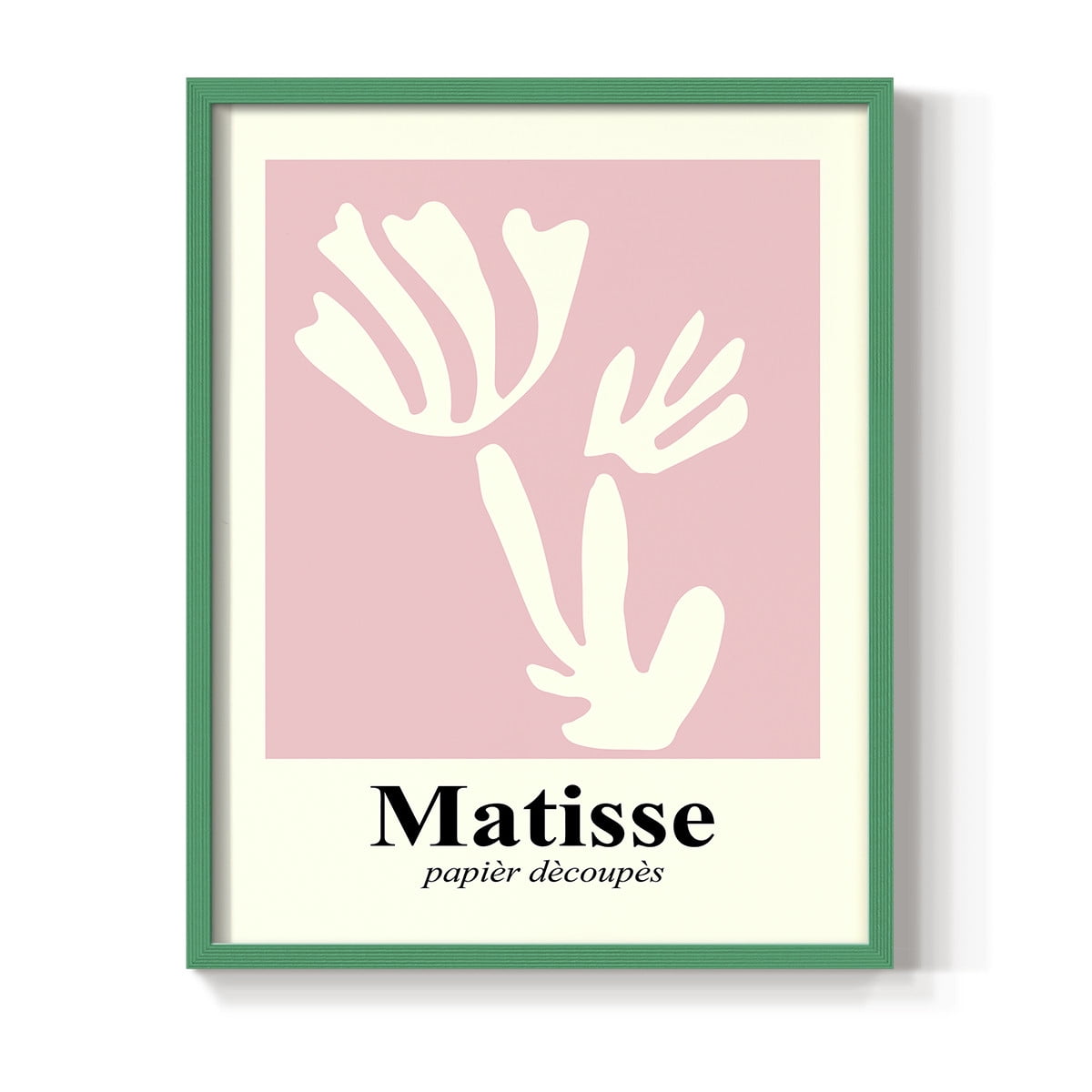 Matisse CCCLIV in Green Solid Wood 22 x 28 Framed Print