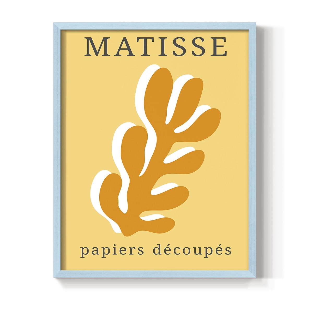 Matisse CCCLIX in Blue Solid Wood 22 x 28 Framed Print