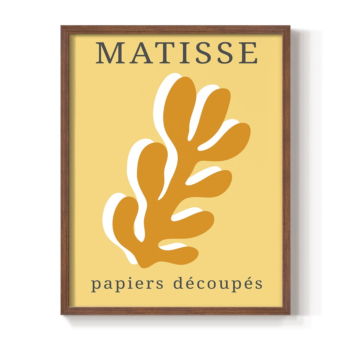 Matisse CCCLIX in Brown Solid Wood 11 x 14 Framed Print