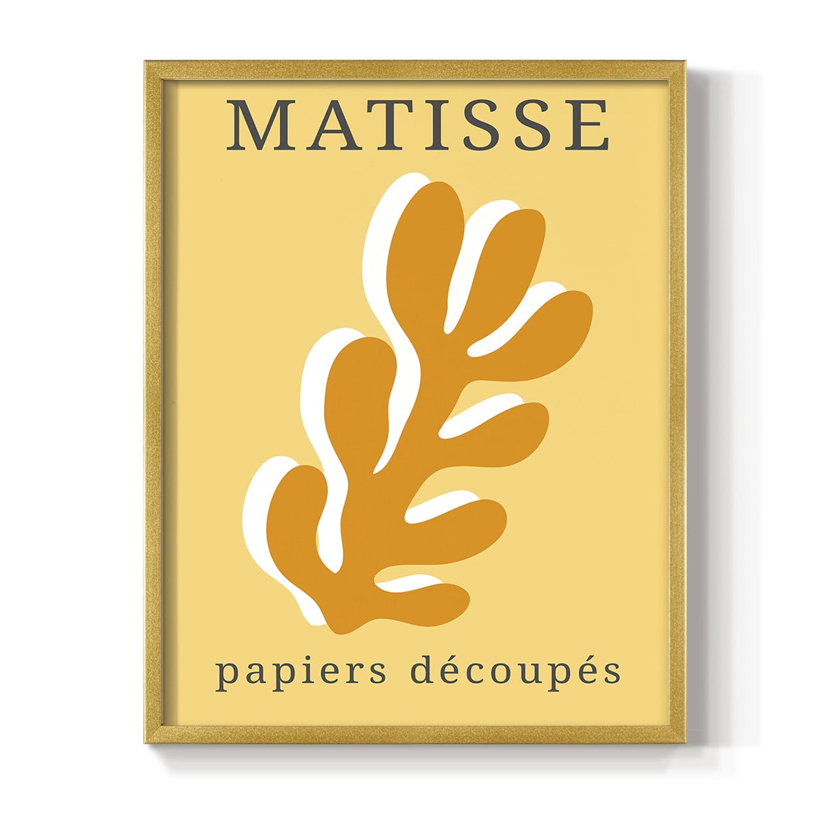Matisse CCCLIX in Gold Solid Wood 8 x 10 Framed Print