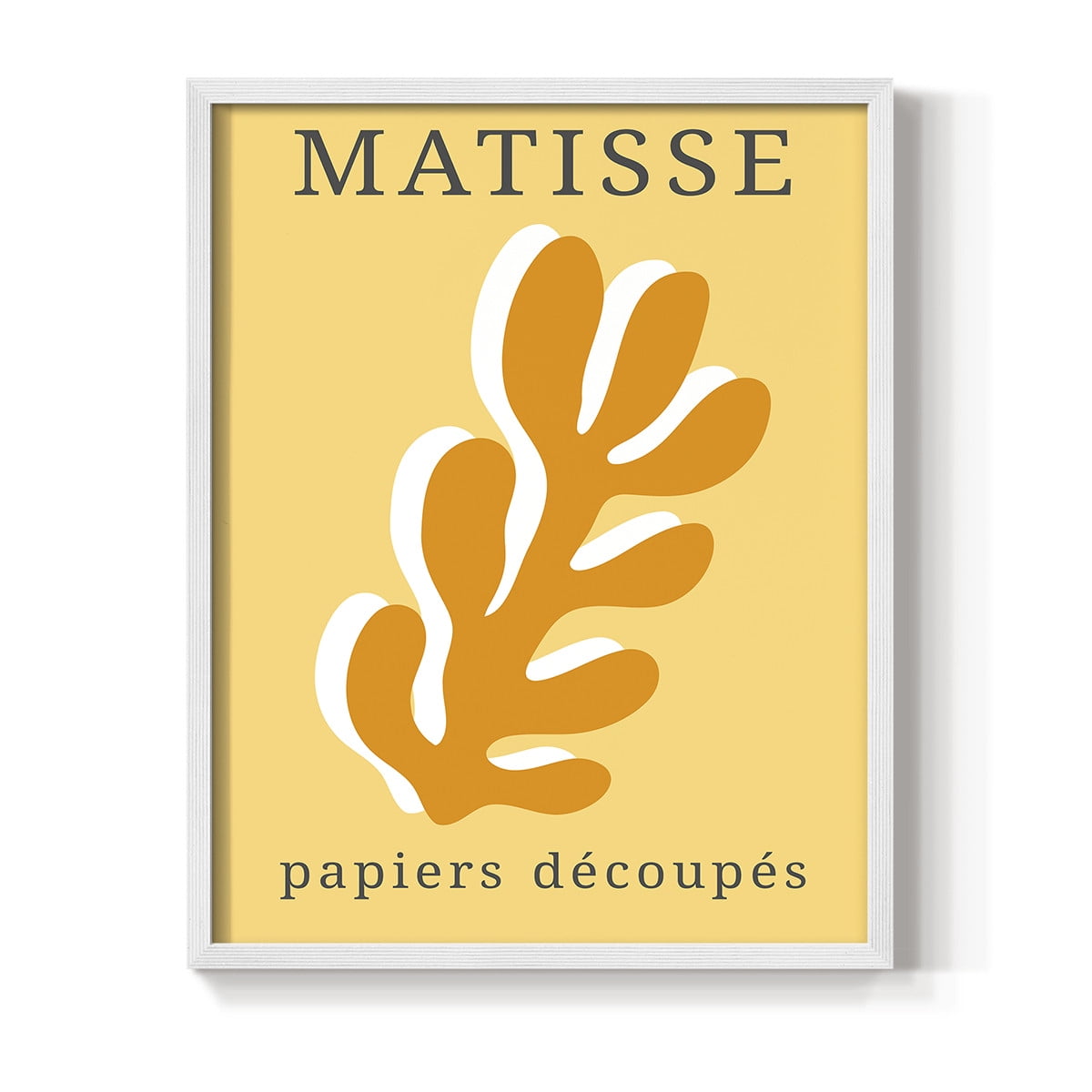 Matisse CCCLIX in White Solid Wood 11 x 14 Framed Print