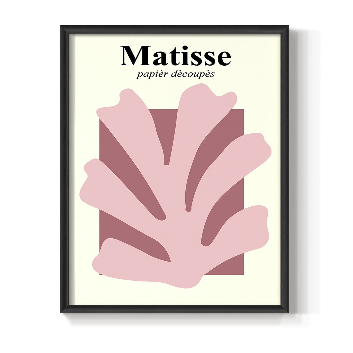 Matisse CCCLV in Black Solid Wood 8 x 10 Framed Print