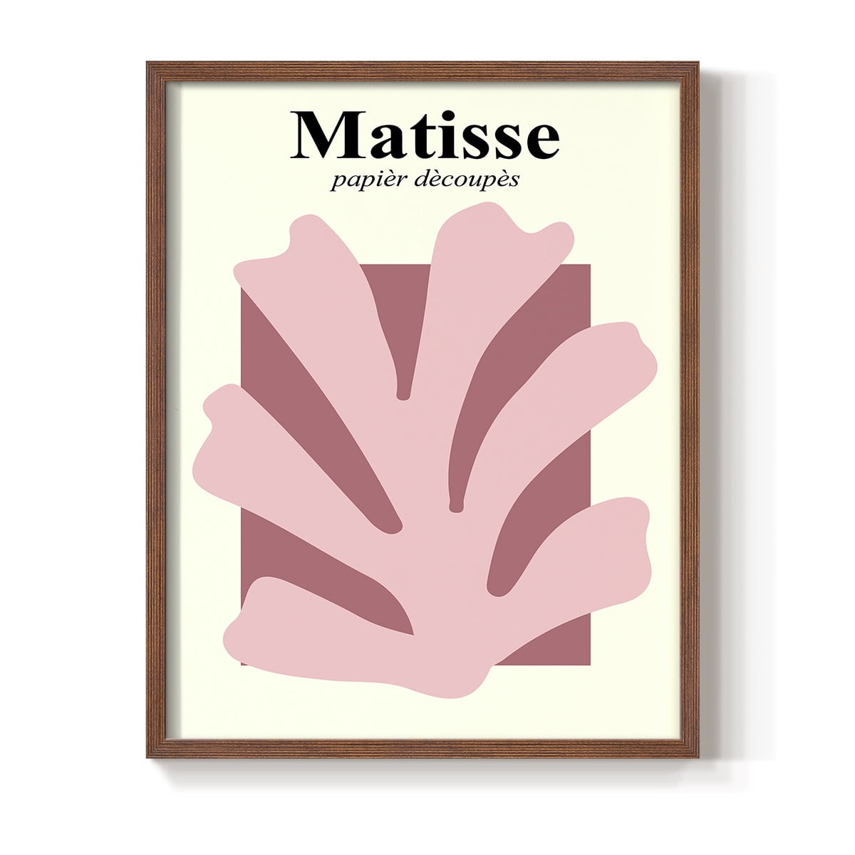 Matisse CCCLV in Brown Solid Wood 22 x 28 Framed Print