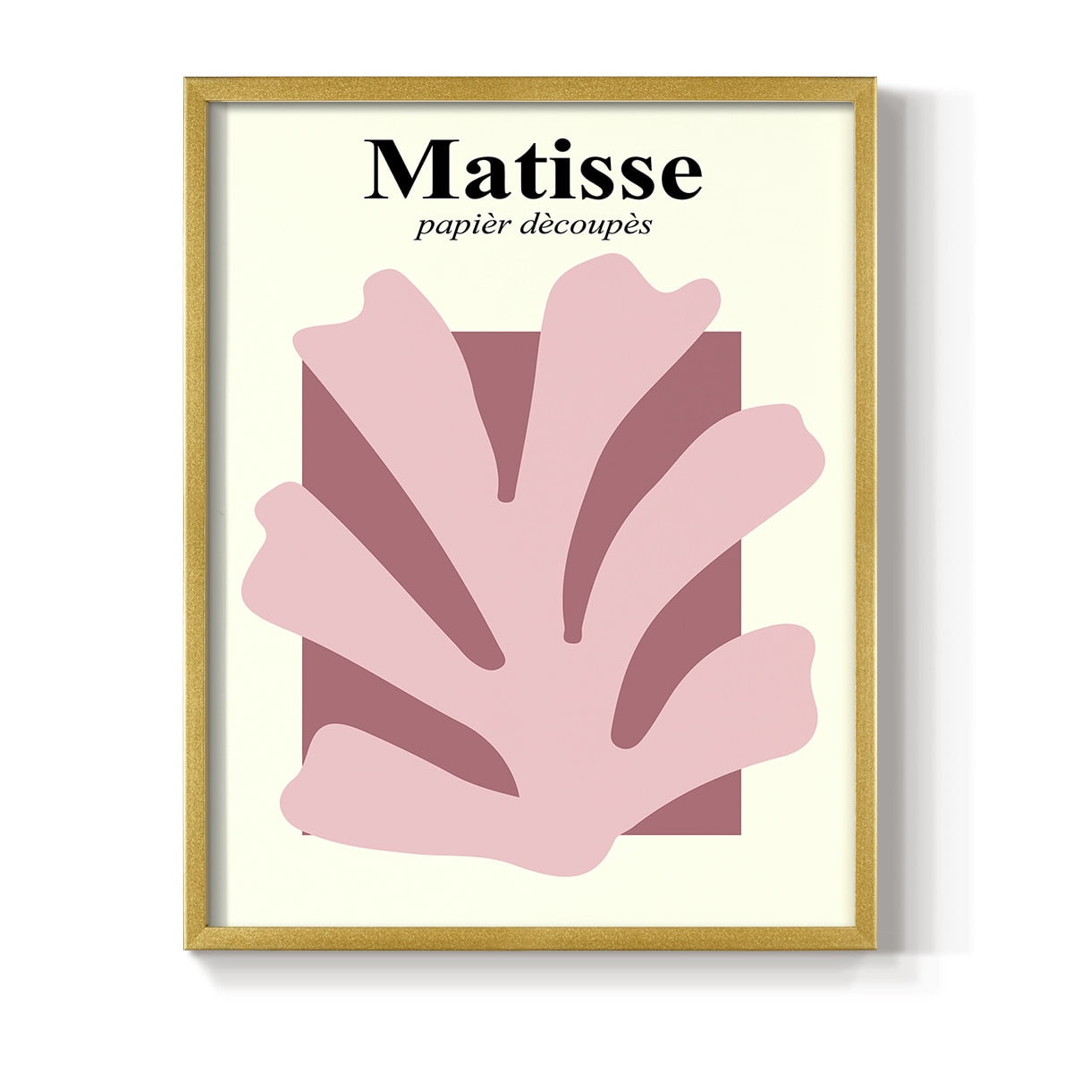 Matisse CCCLV in Gold Solid Wood 8 x 10 Framed Print