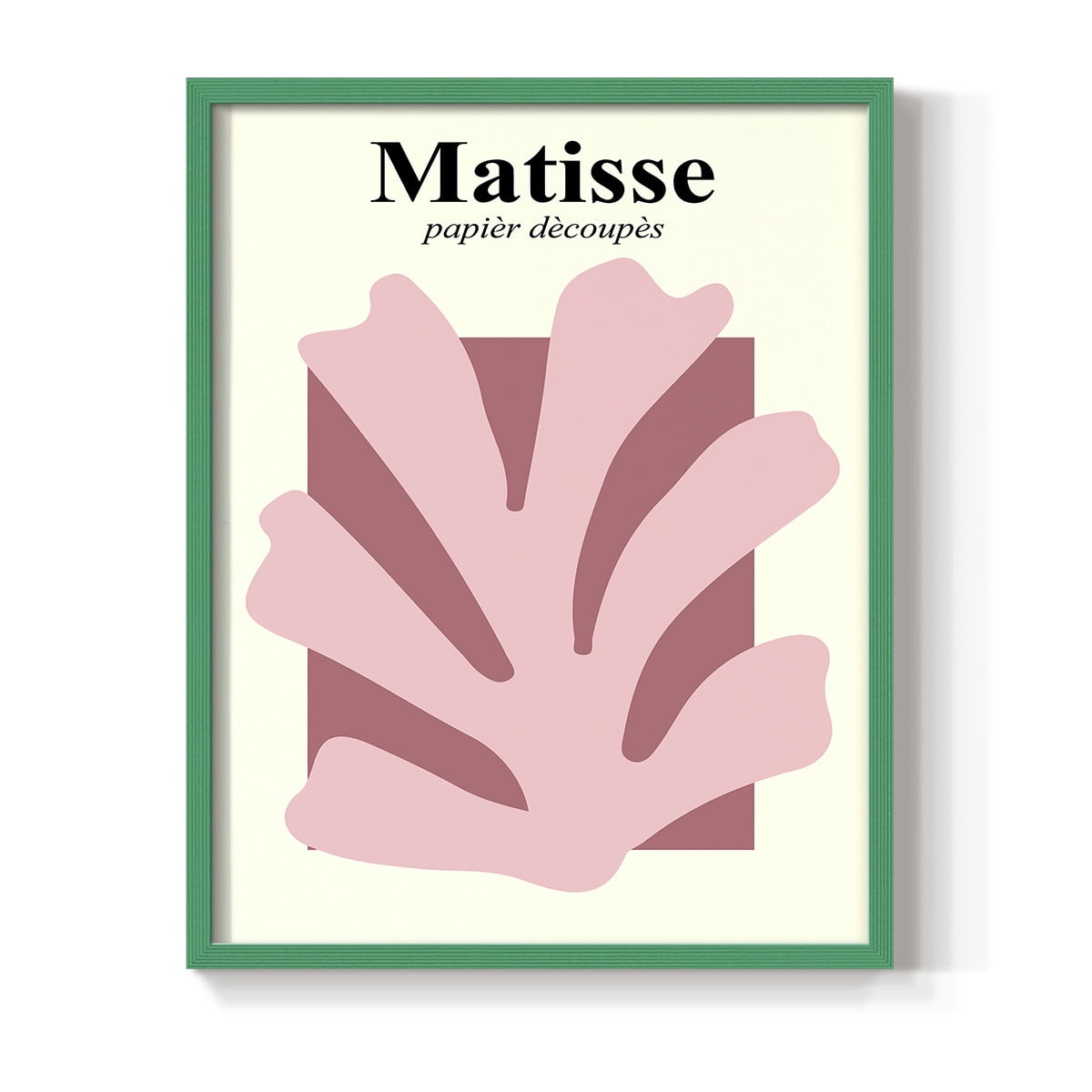 Matisse CCCLV in Green Solid Wood 16 x 20 Framed Print