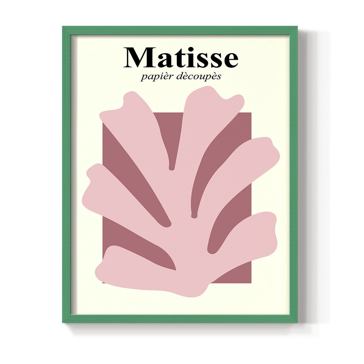 Matisse CCCLV in Green Solid Wood 8 x 10 Framed Print