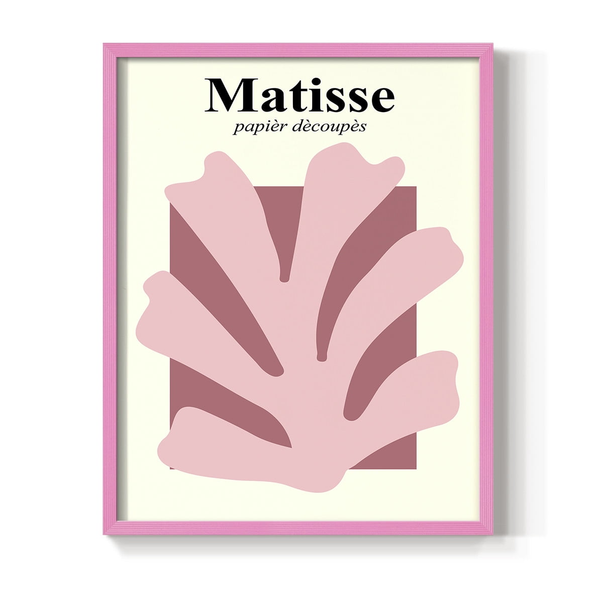 Matisse CCCLV in Pink Solid Wood 16 x 20 Framed Print