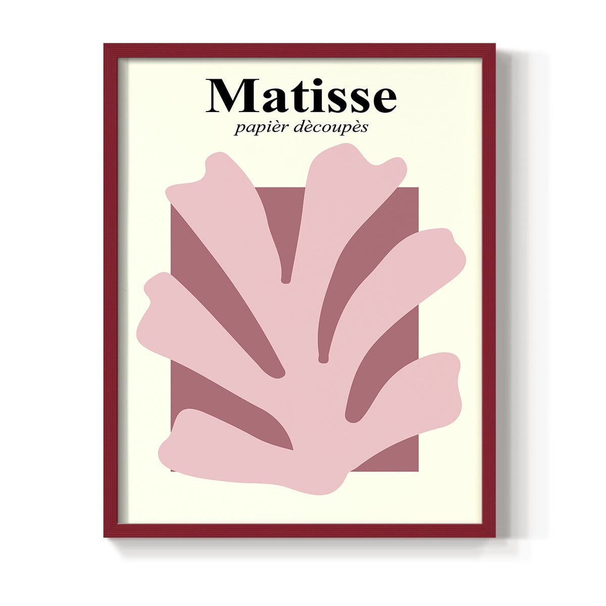 Matisse CCCLV in Red Solid Wood 11 x 14 Framed Print