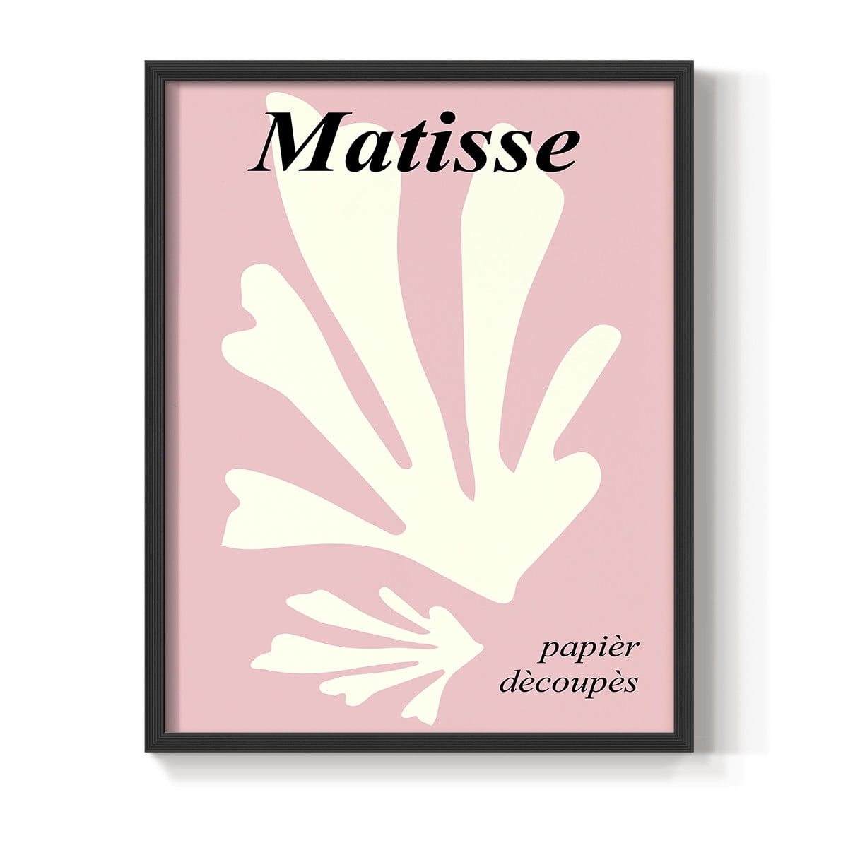 Matisse CCCLVI in Black Solid Wood 22 x 28 Framed Print