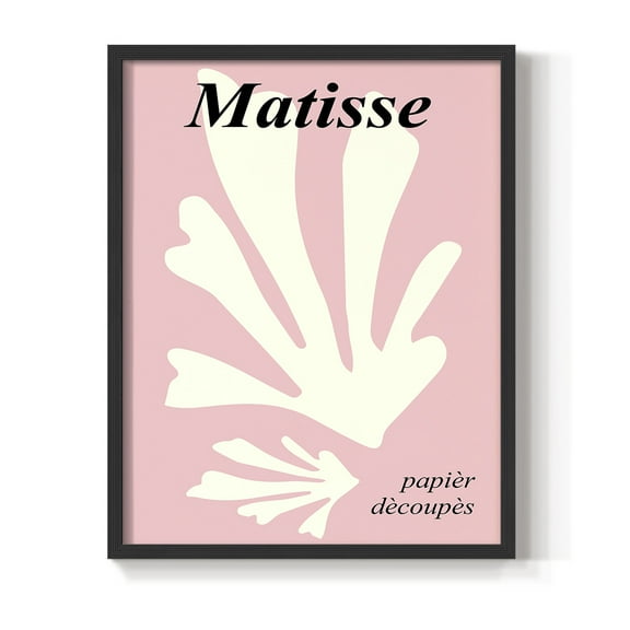 Matisse CCCLVI in Black Solid Wood 8 x 10 Framed Print