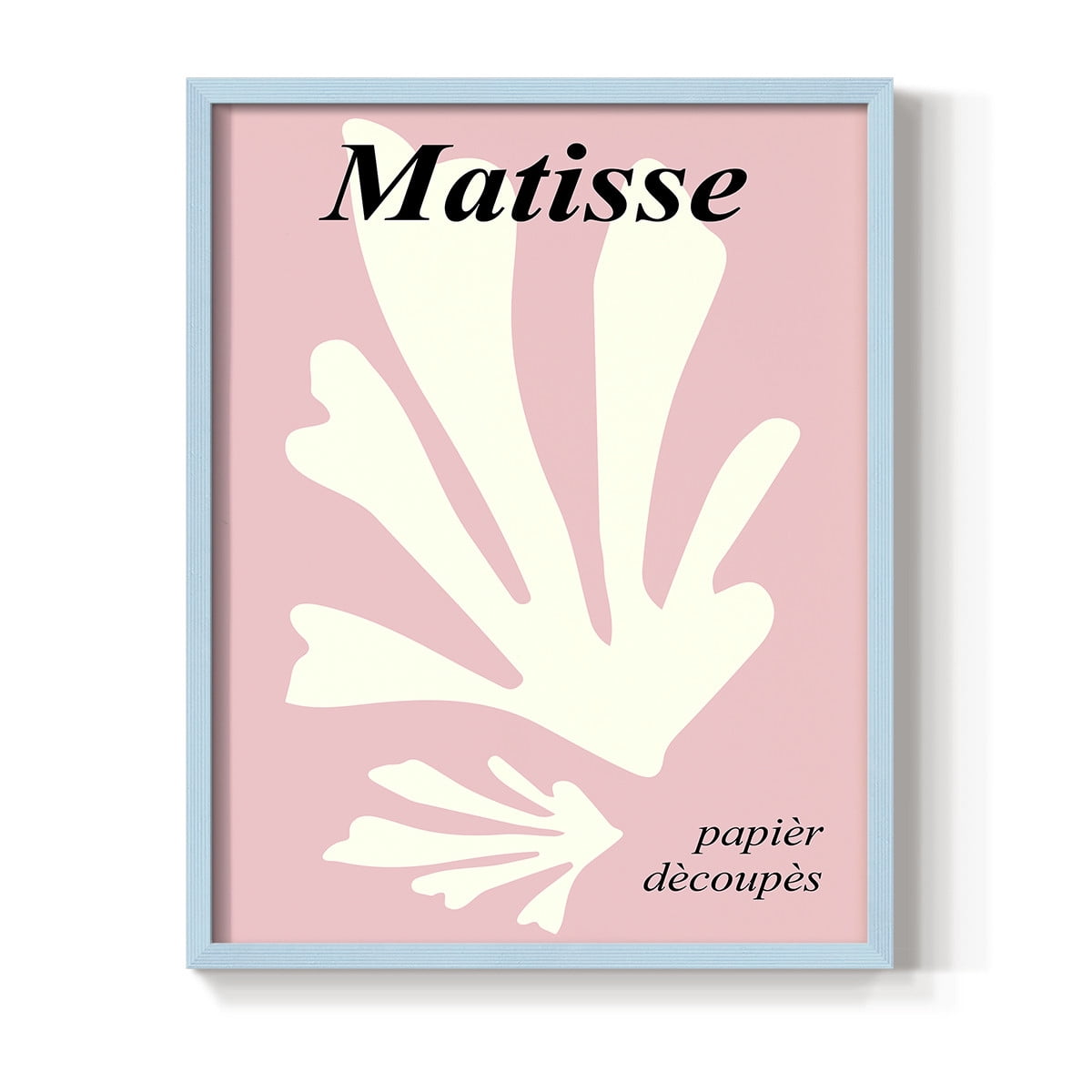 Matisse CCCLVI in Blue Solid Wood 8 x 10 Framed Print