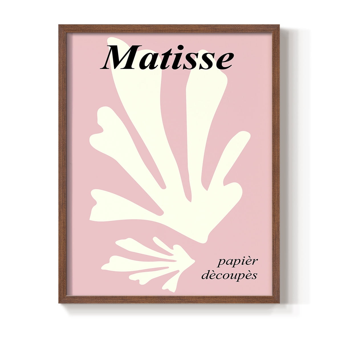 Matisse CCCLVI in Brown Solid Wood 11 x 14 Framed Print