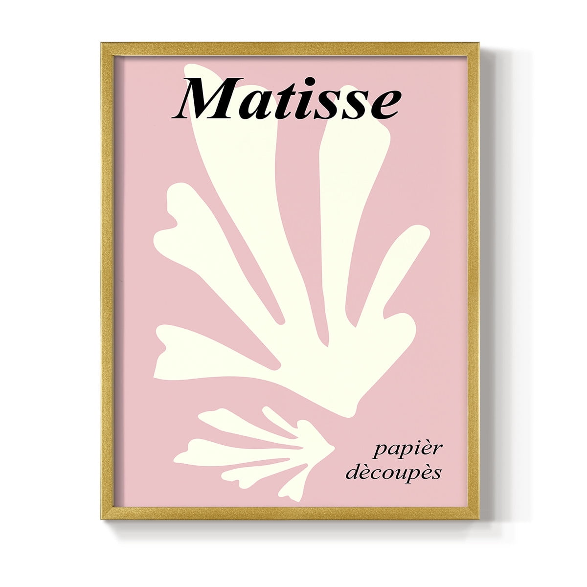 Matisse CCCLVI in Gold Solid Wood 16 x 20 Framed Print