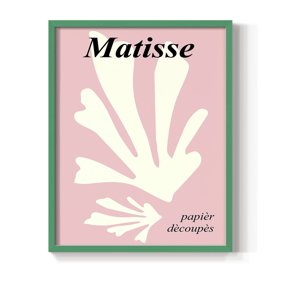 Matisse CCCLVI in Green Solid Wood 8 x 10 Framed Print