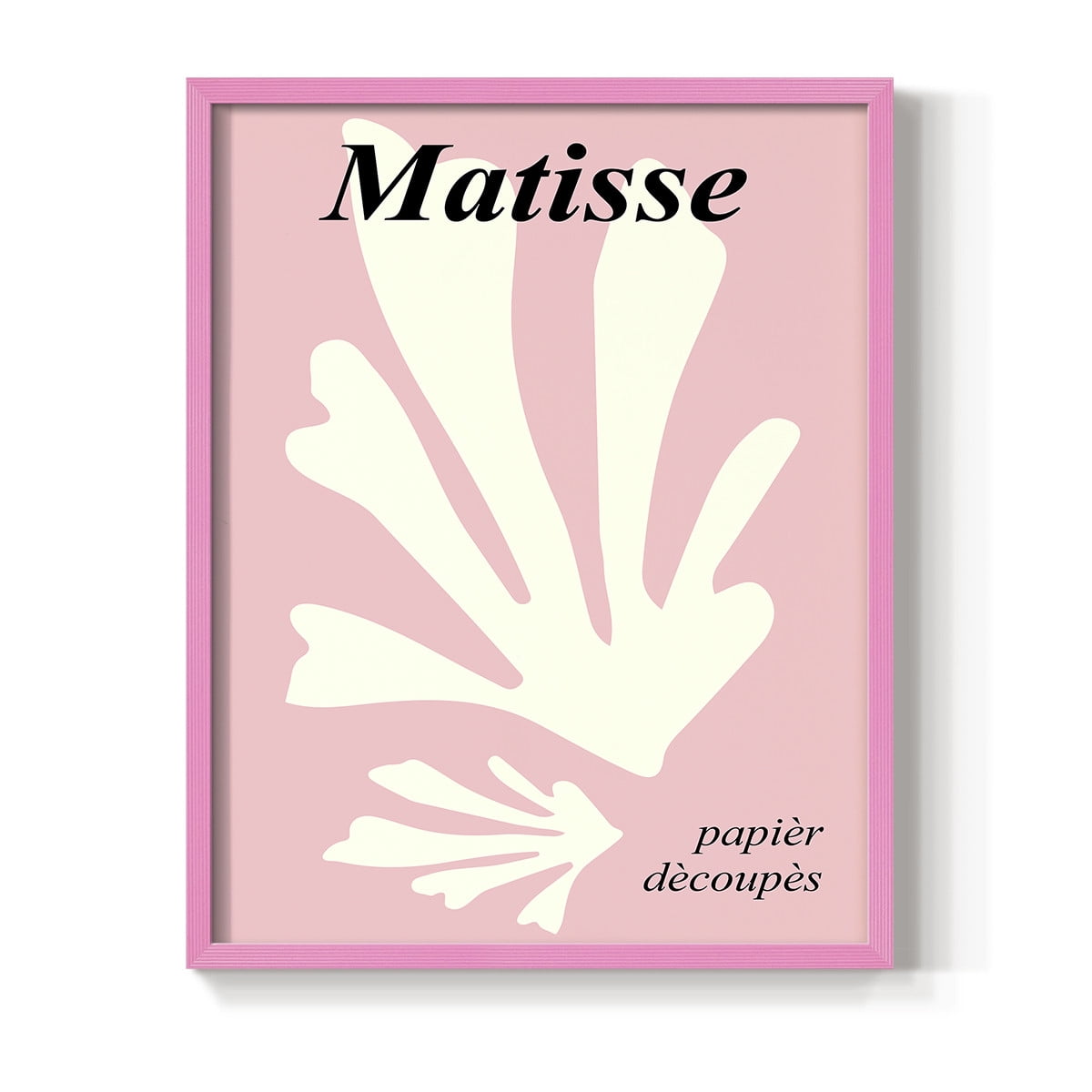 Matisse CCCLVI in Pink Solid Wood 8 x 10 Framed Print