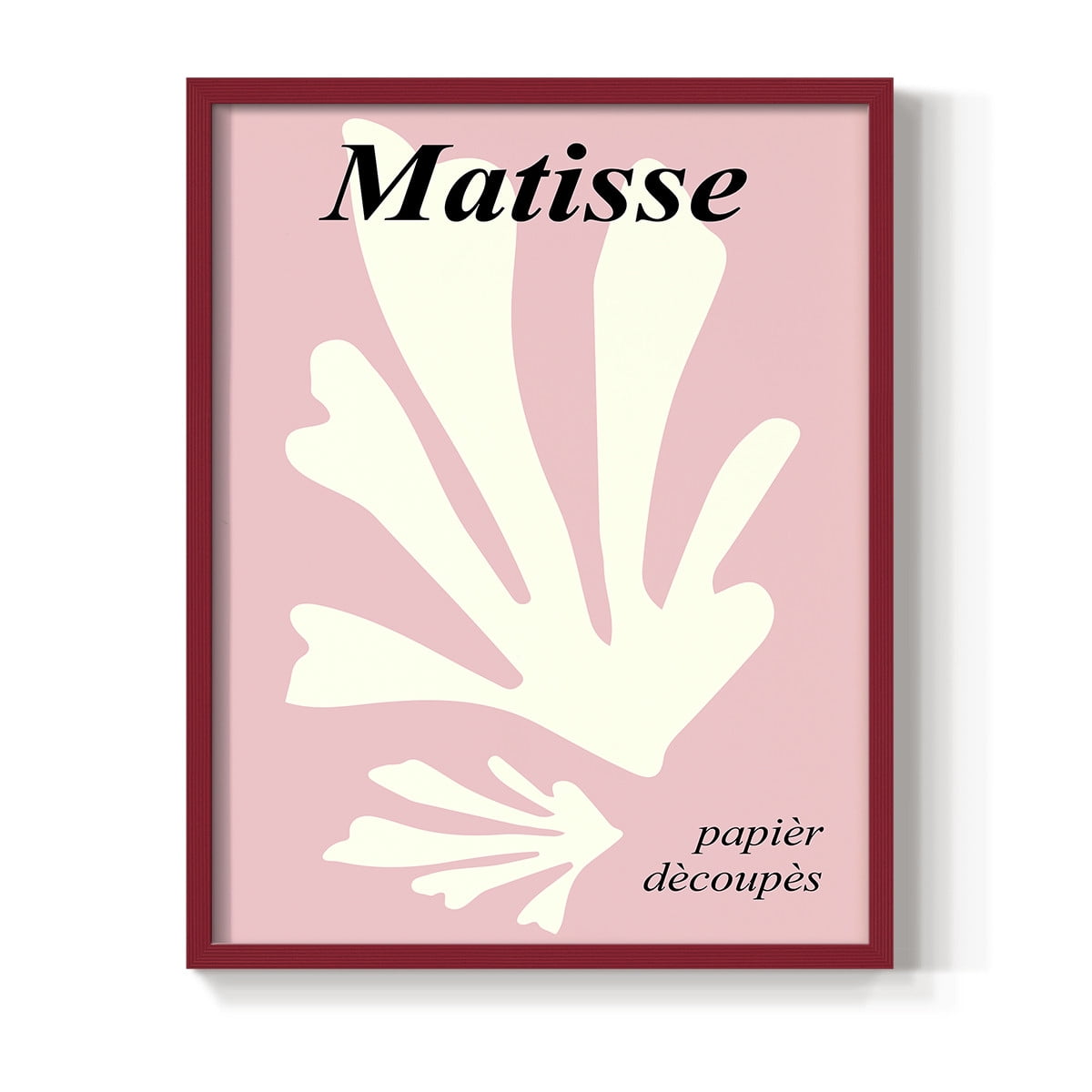 Matisse CCCLVI in Red Solid Wood 8 x 10 Framed Print