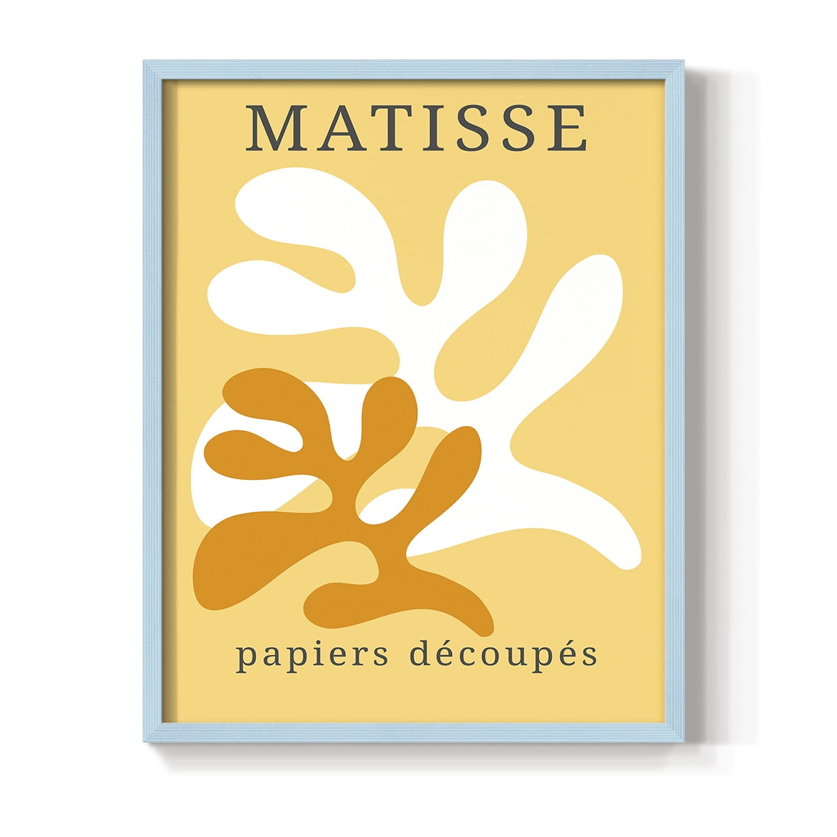 Matisse CCCLVII in Blue Solid Wood 8 x 10 Framed Print